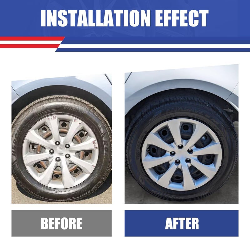 Winjet Wheel Covers Replacements Fits16 Inch Hubcaps for [2009-2025 Toyota Corolla] & [2009-2014 Toyota Matrix] Wheel Rim Covers, Only Fit for Iron Hub - Steel Wheel (16 Inch Set of 4, Lacquer) - Image 2